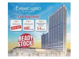 Dijual Apartemen Premium Embarcadero Tower Eastern Tangerang Selatan - 2 BR Unfurnished - Angsuran 6 Juta / Bulan Siap Huni